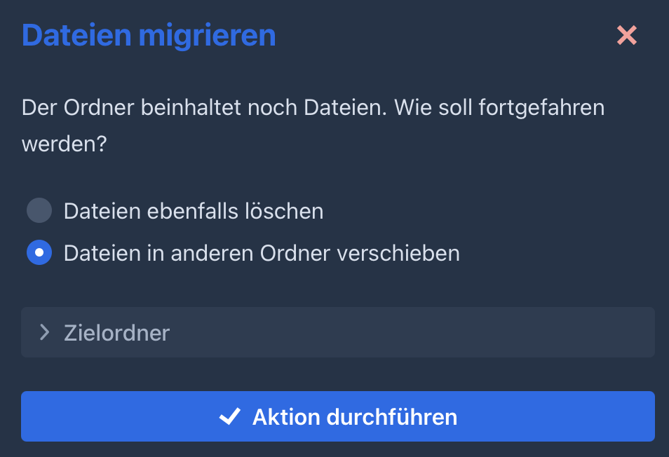 Ordner löschen