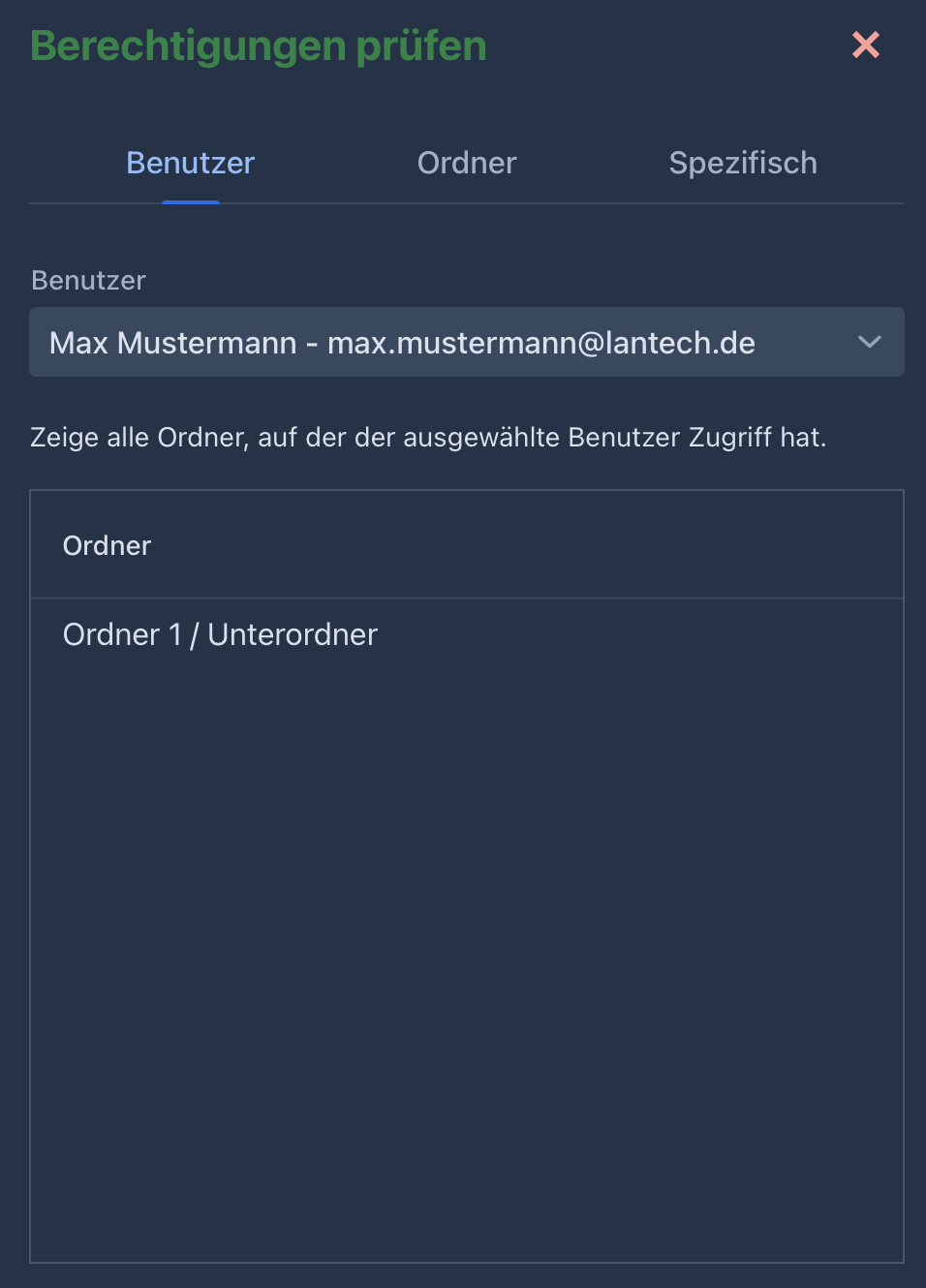 Berechtigungen prüfen