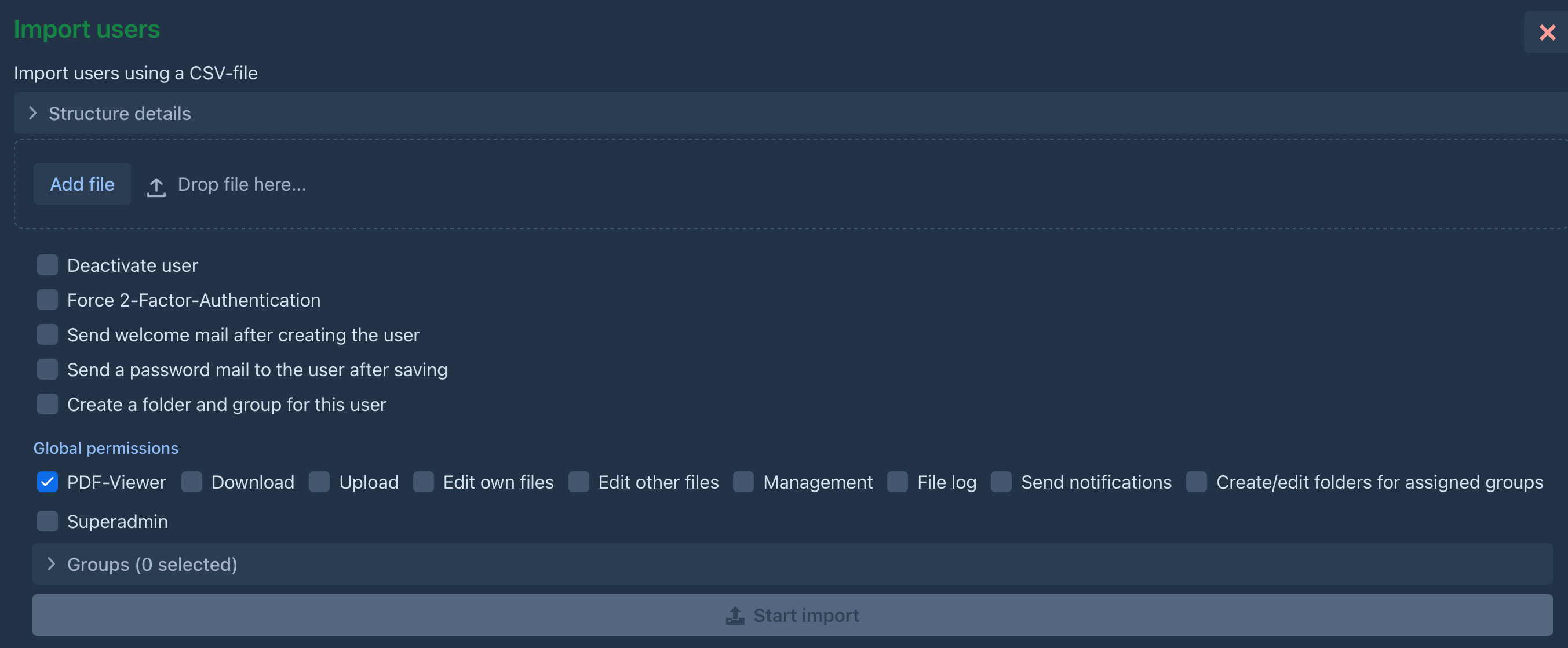 Create User
