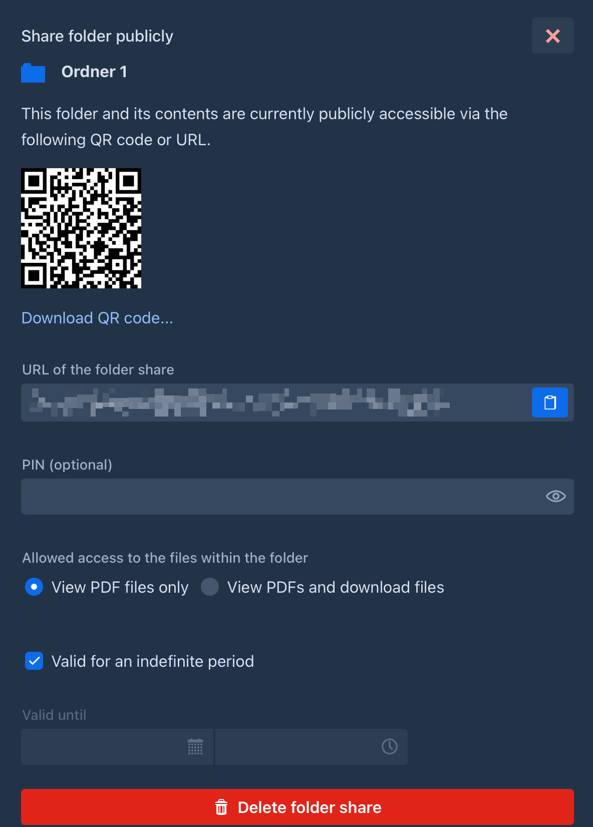 Files from shared folder