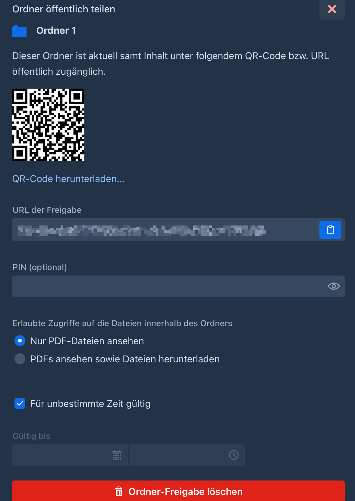 Files from shared folder