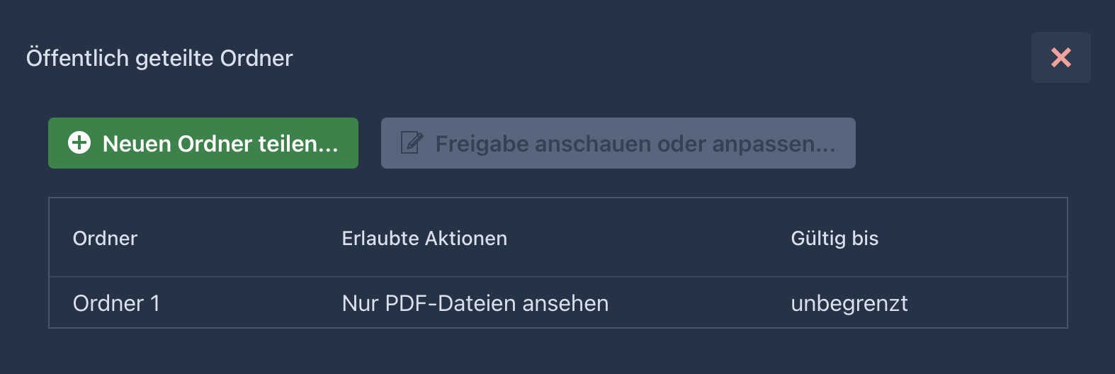 Files from shared folder